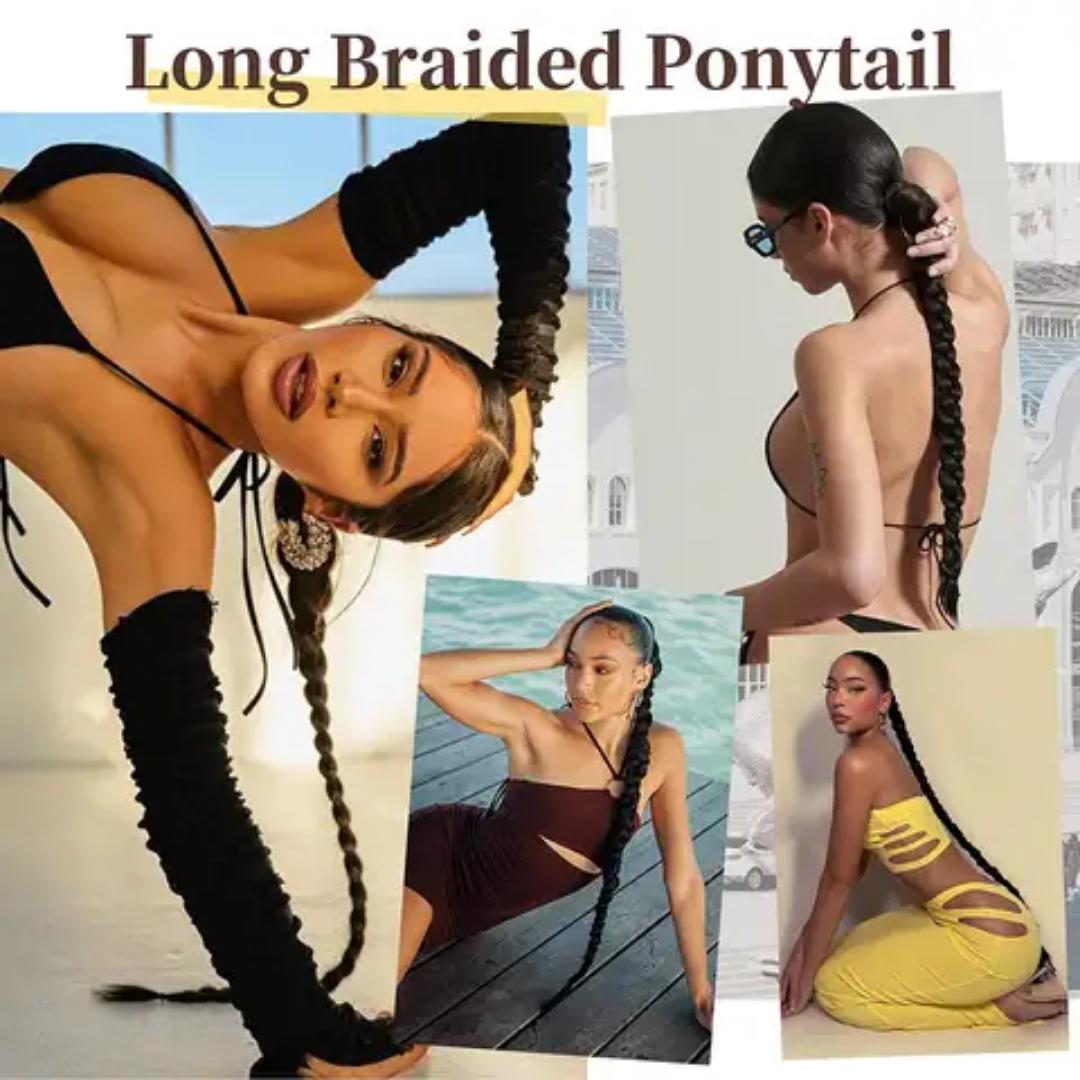 ladies braided ponytail extensions
