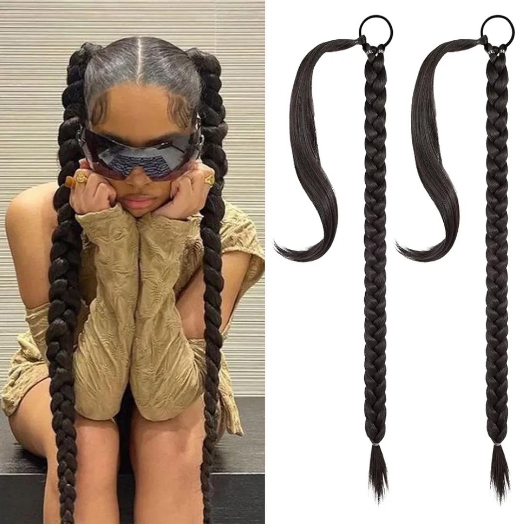 ladies braided ponytail extensions