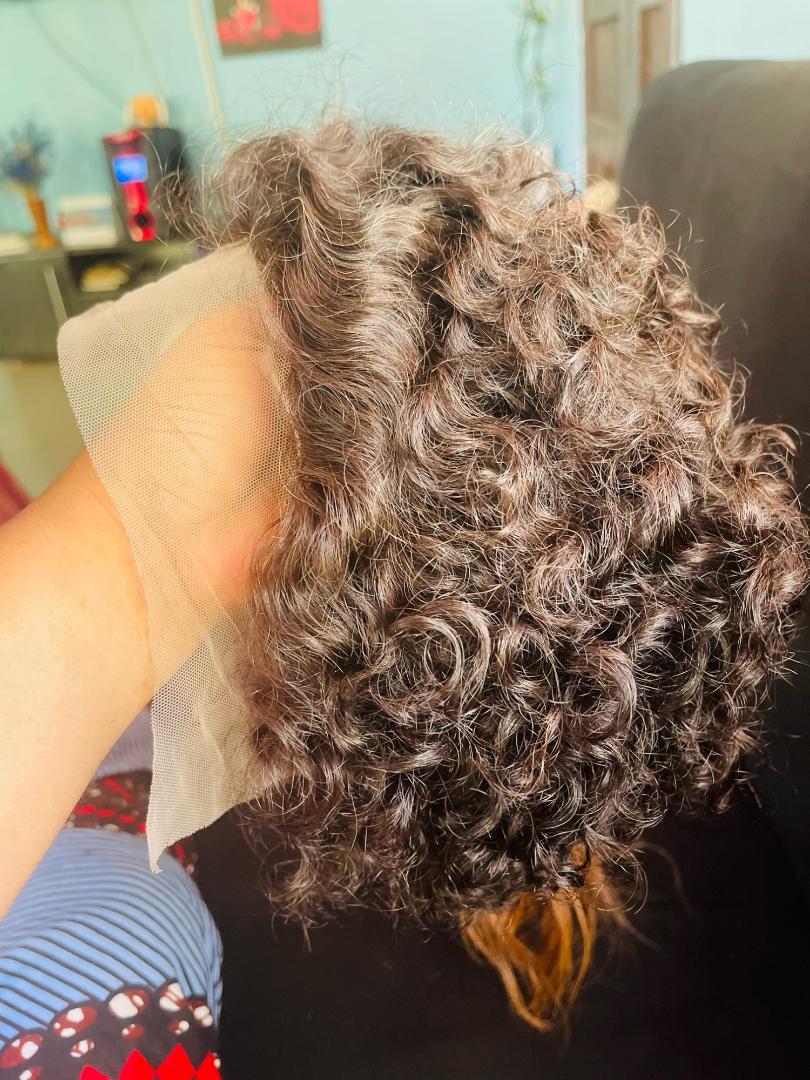 human hair pixie frontal wigs