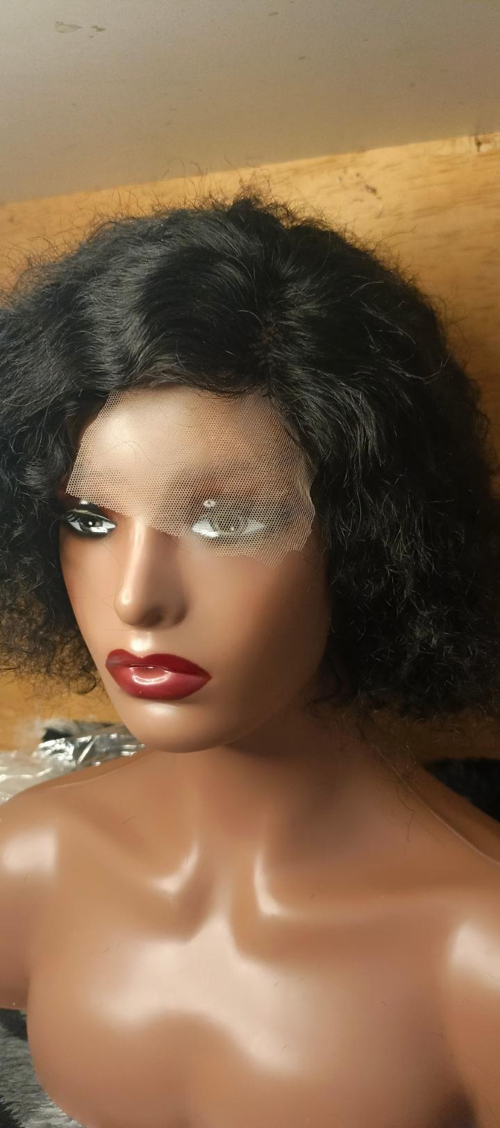water curl cheap pure human hair frontal wigs