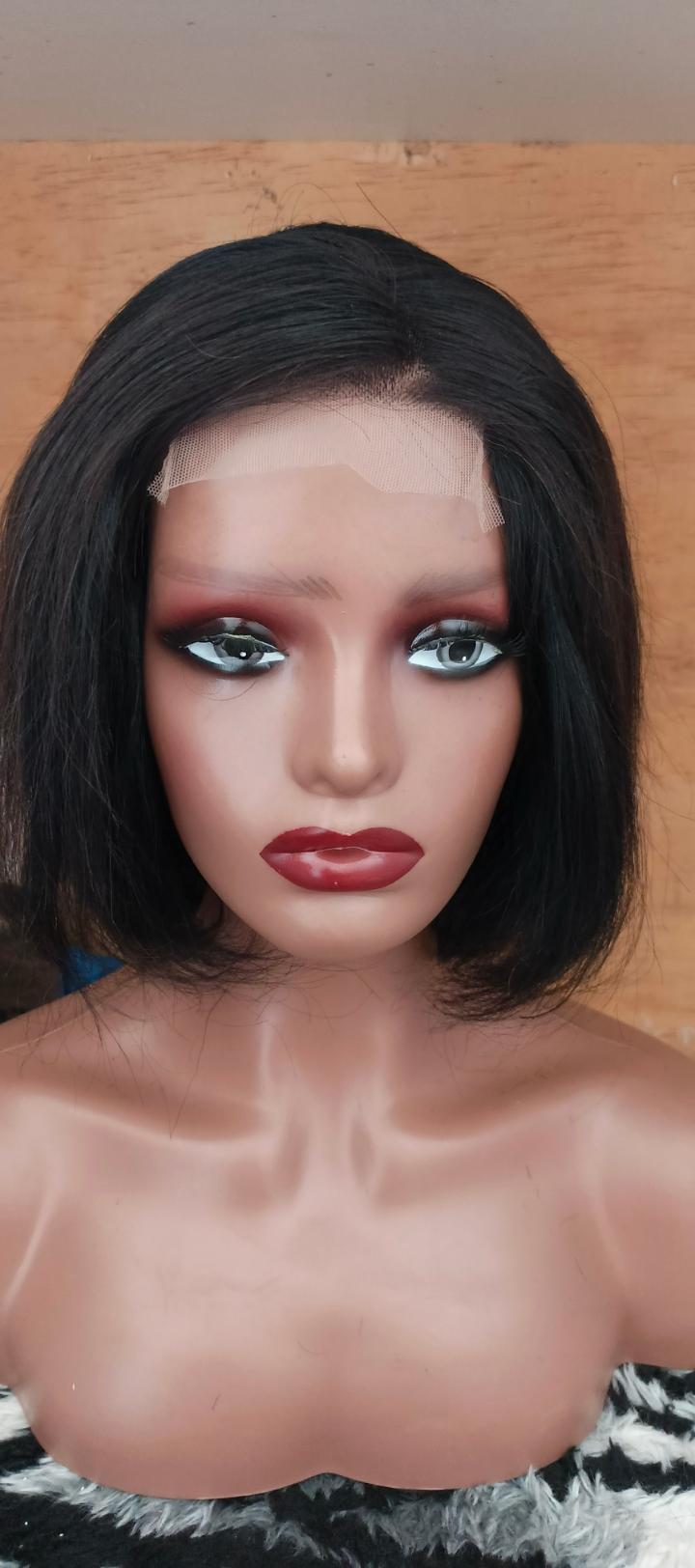 human hair bob frontal wigs