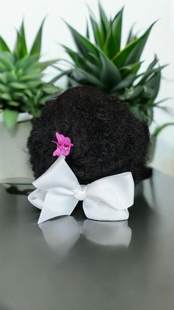 kids afro baby hair extensions with butterflies and bowtie