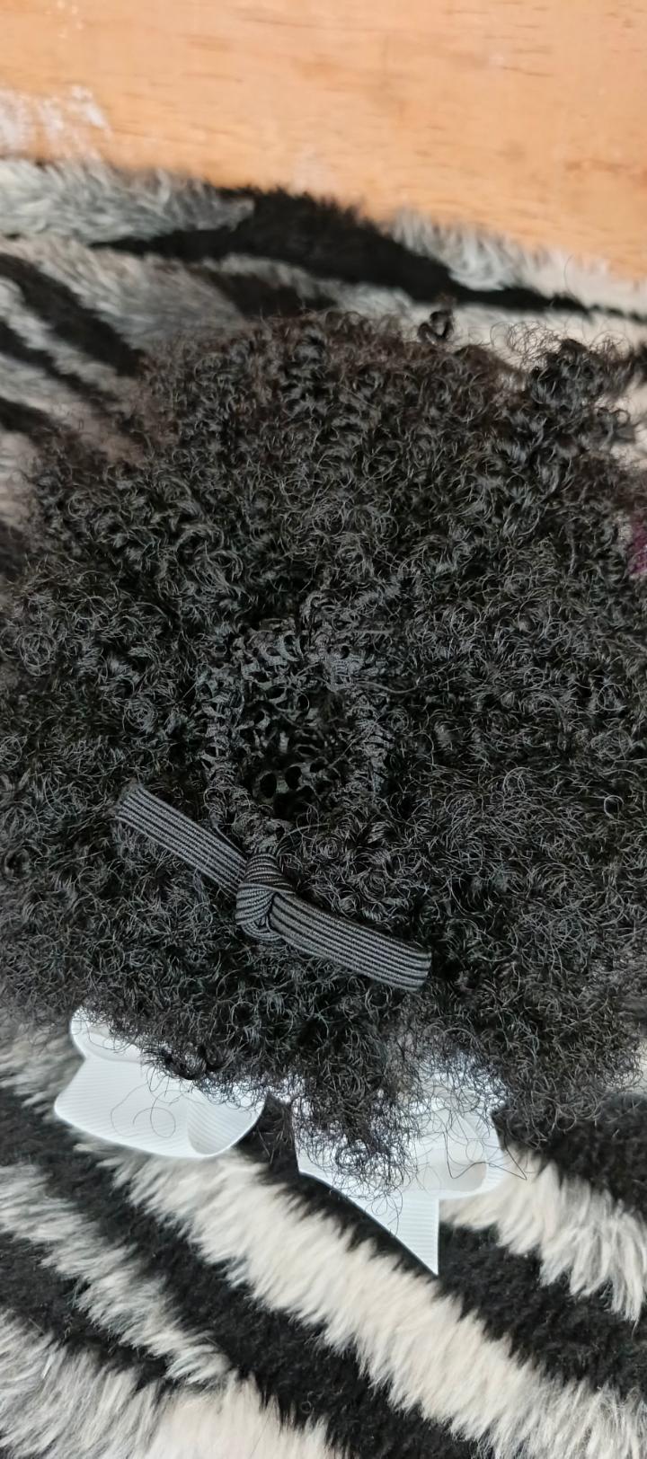 kids synthetic afro buns