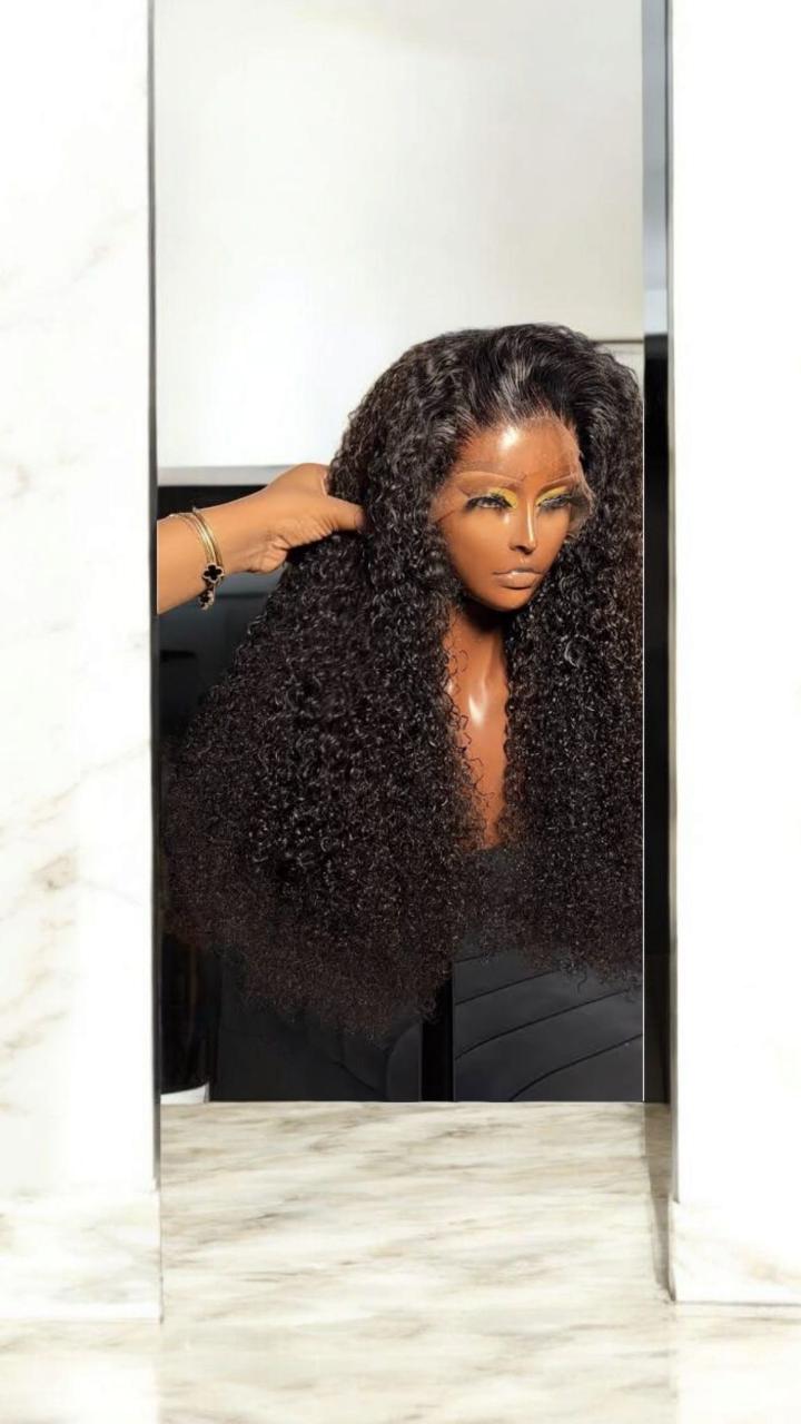 semi human curly wigs