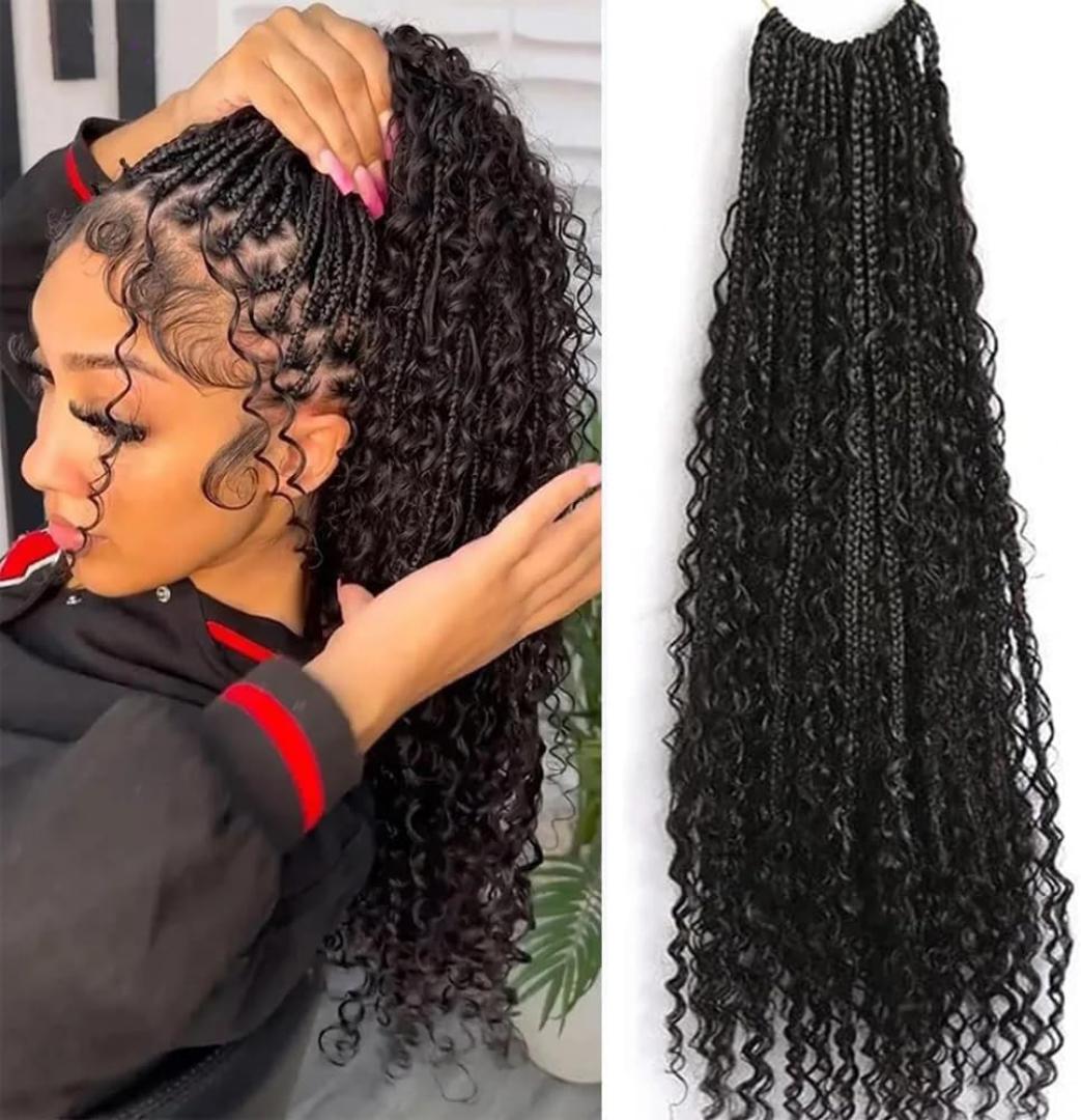 ladies braided ponytails  hair extensions
