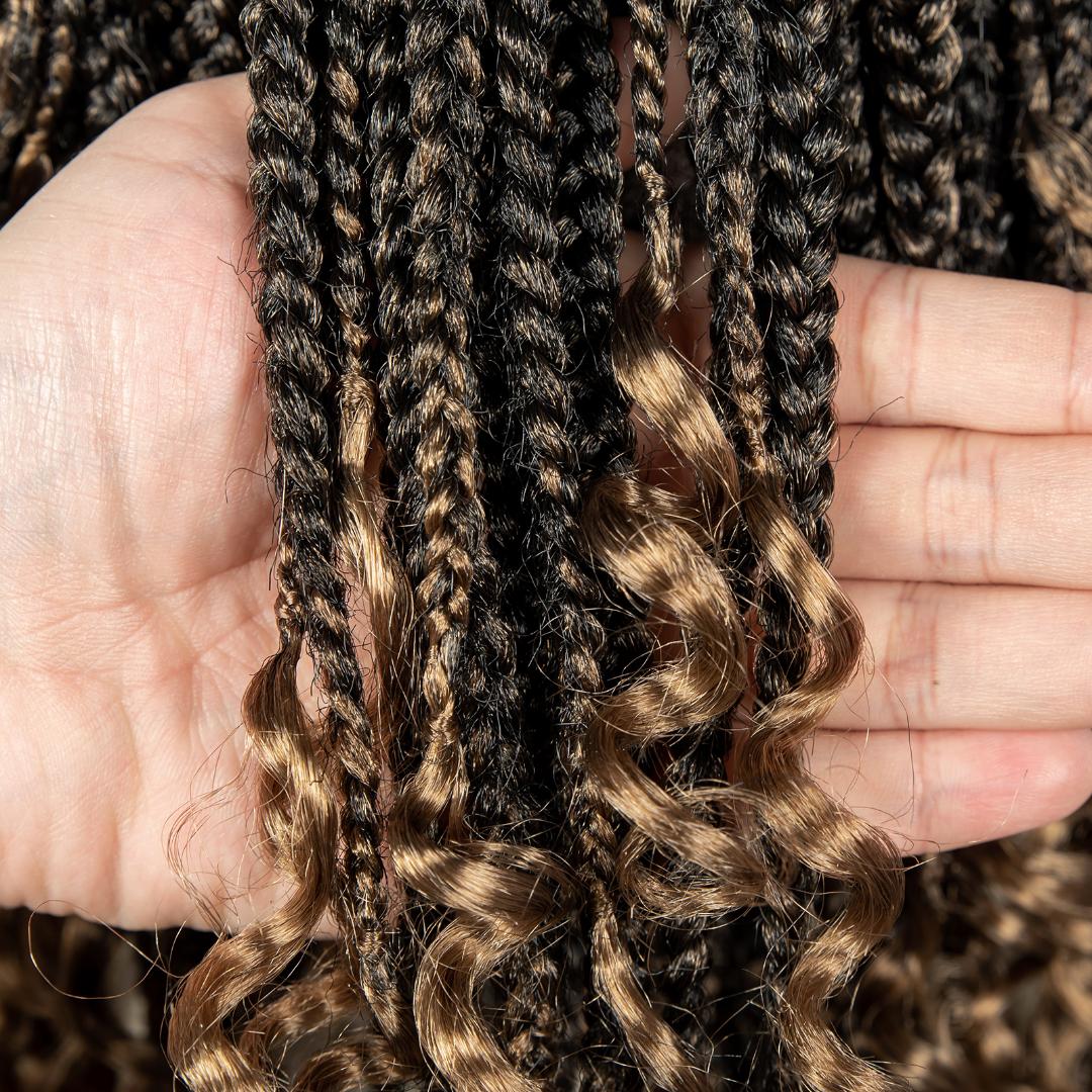 frontal braided wigs with pure human baby hair and spanish curls as the picture