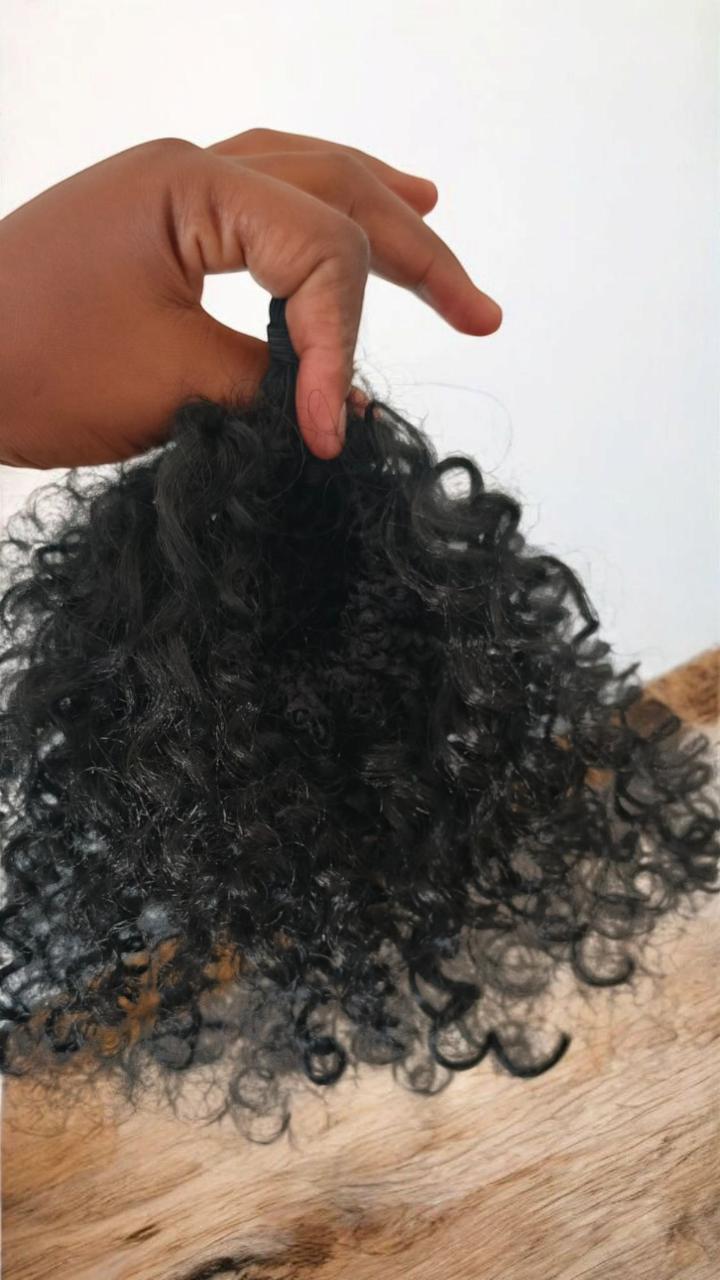 curly short ponytail hair extensions