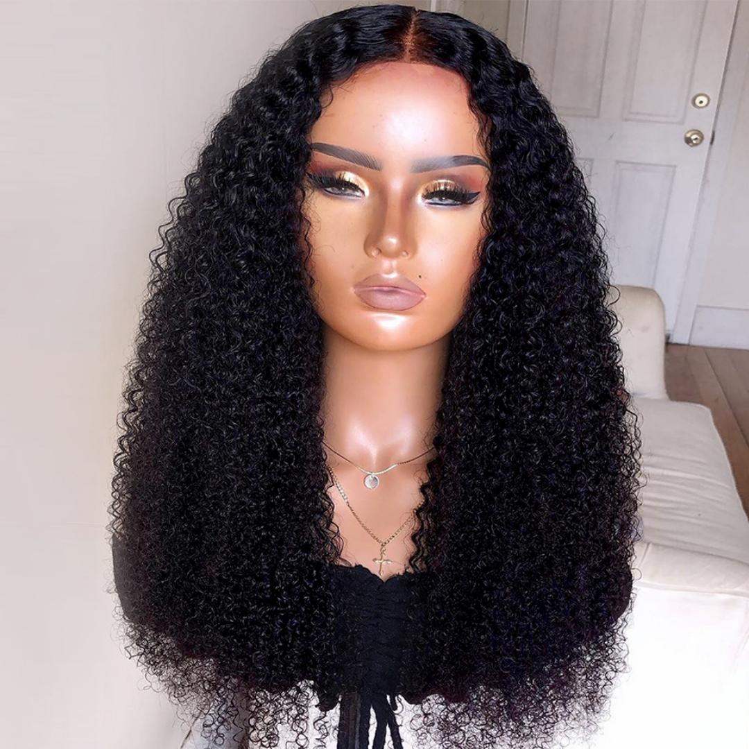 synthetic frontal wigs curly  long  as per the picture