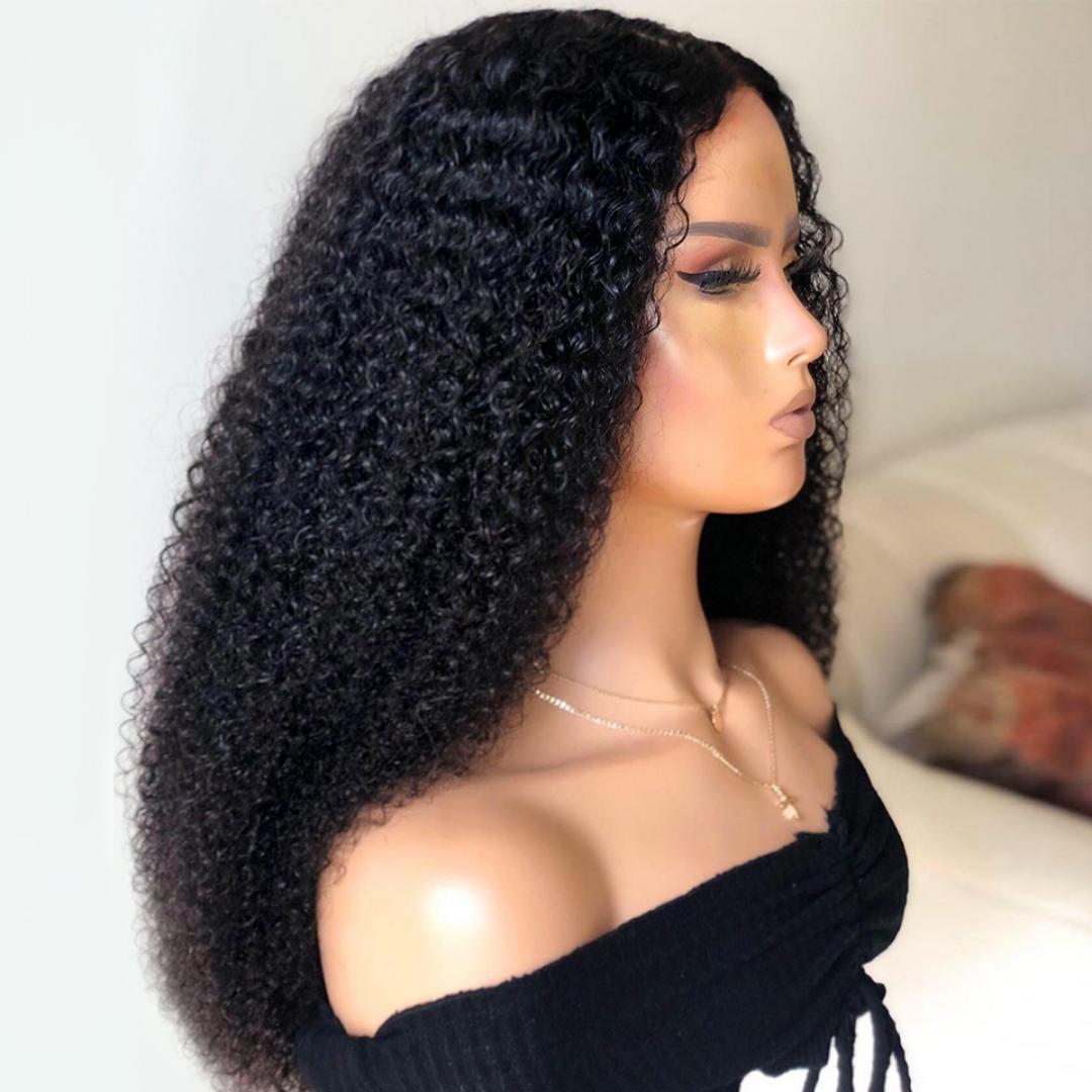 synthetic frontal wigs curly  long  as per the picture