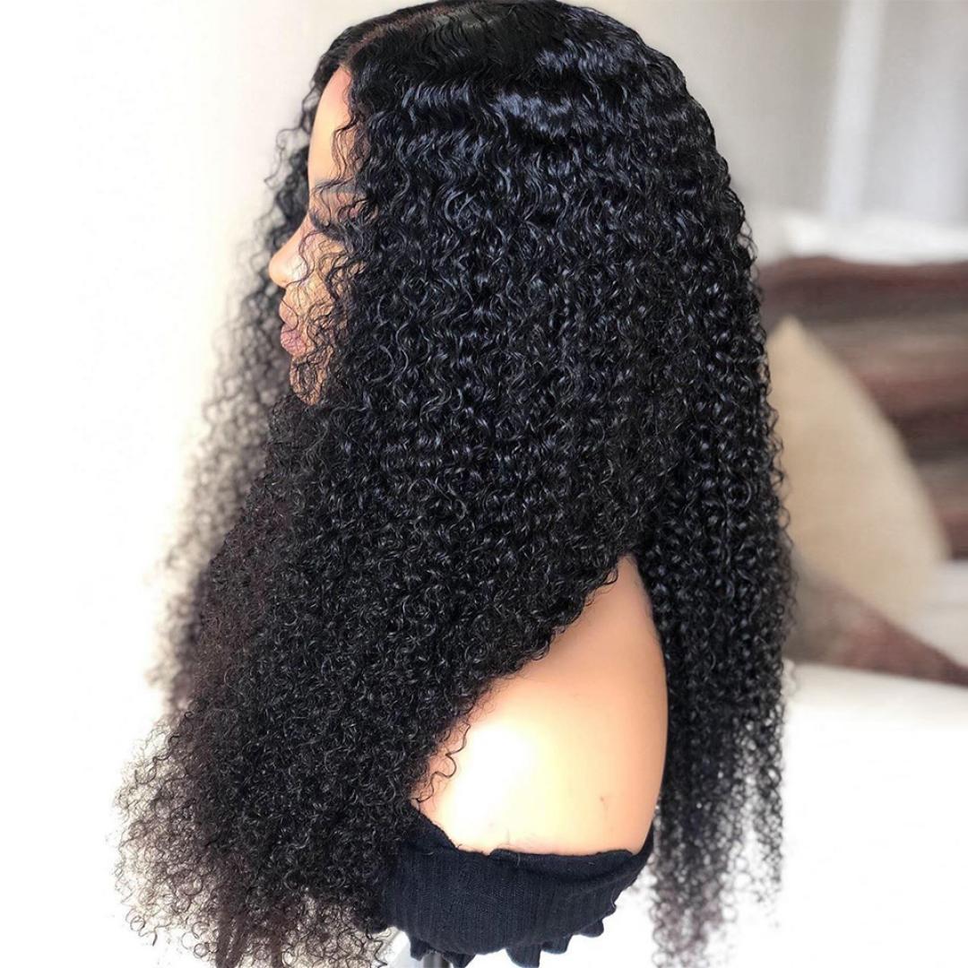 synthetic frontal wigs curly  long  as per the picture