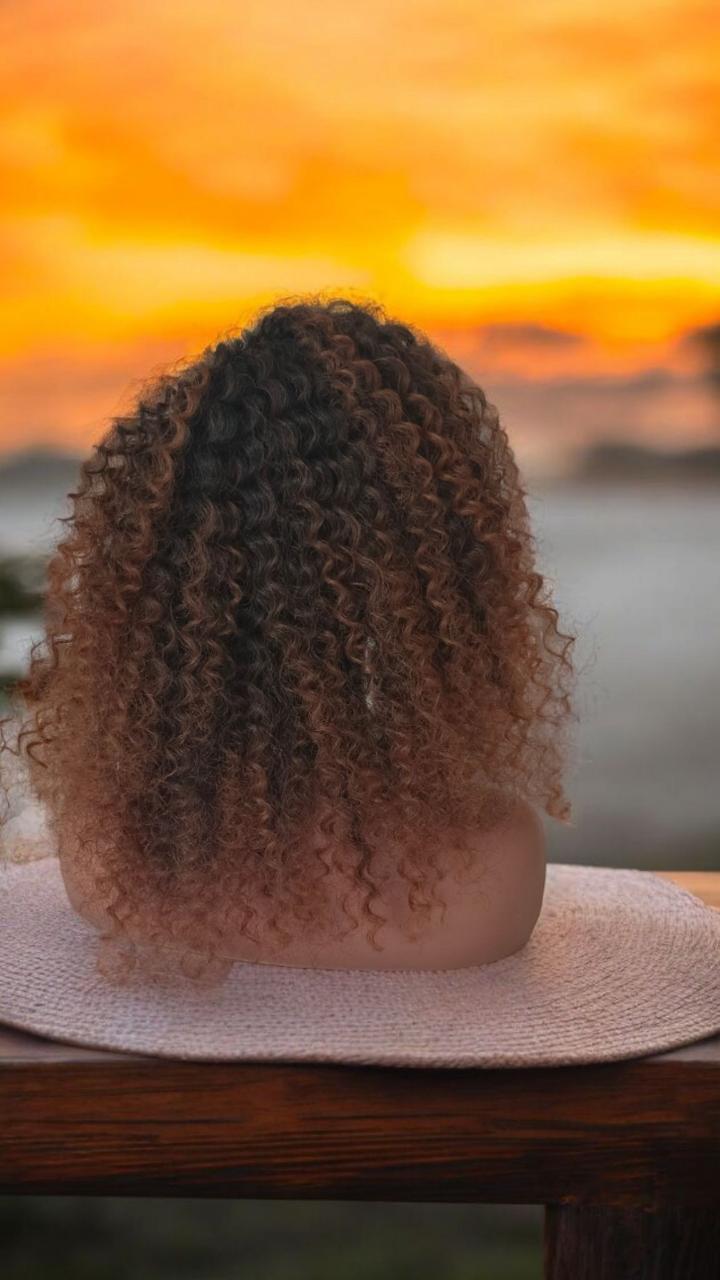 ladies curly synthetic frontal wigs as per the picture