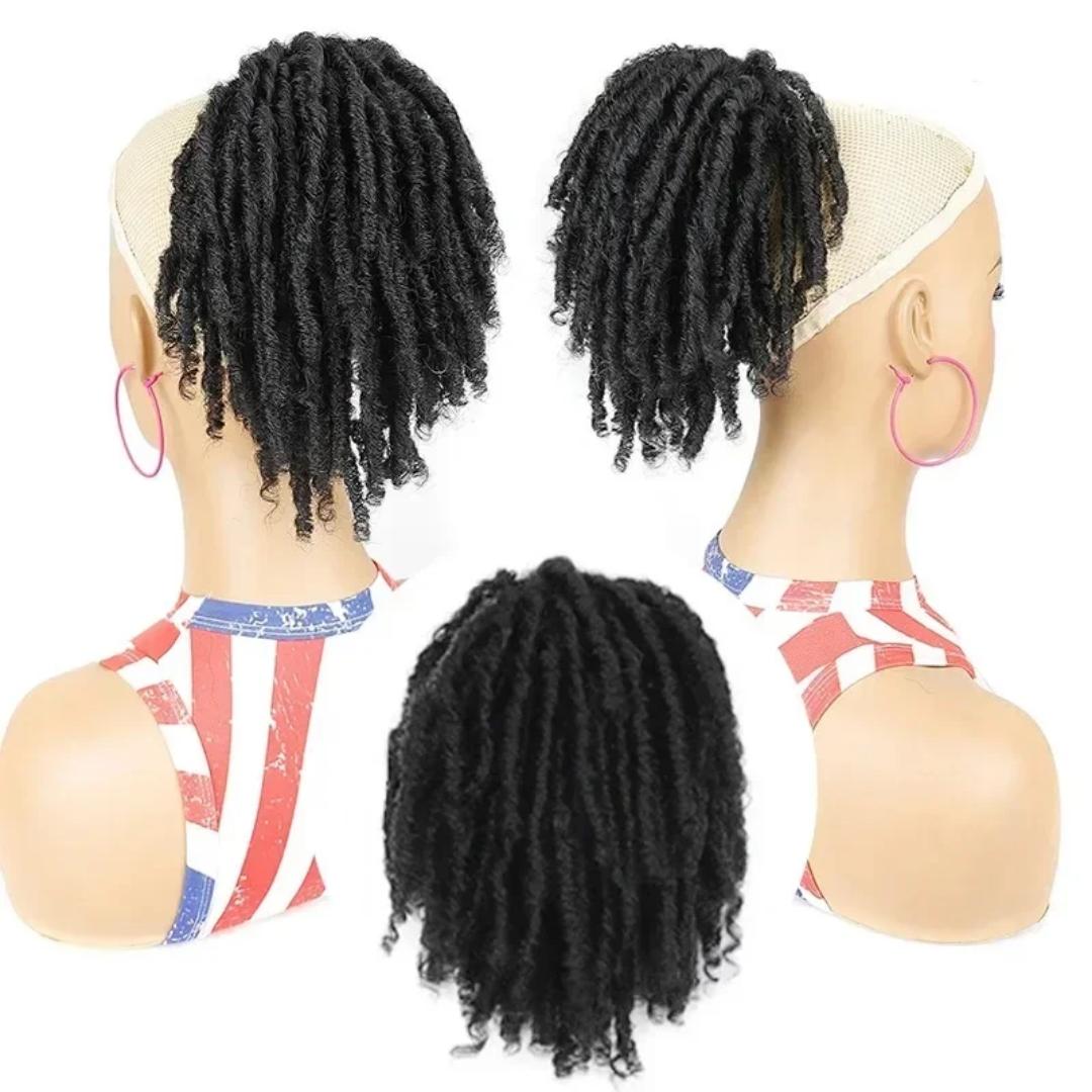 natural locs ponytail hair  extensions