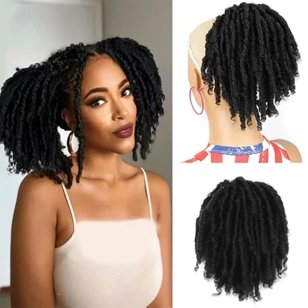 natural locs ponytail hair  extensions
