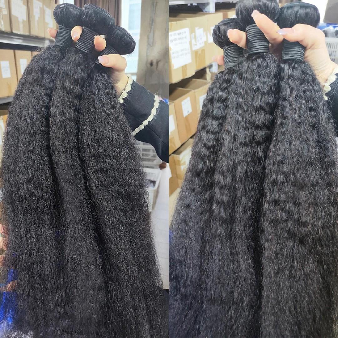 natural kinky hair bundles