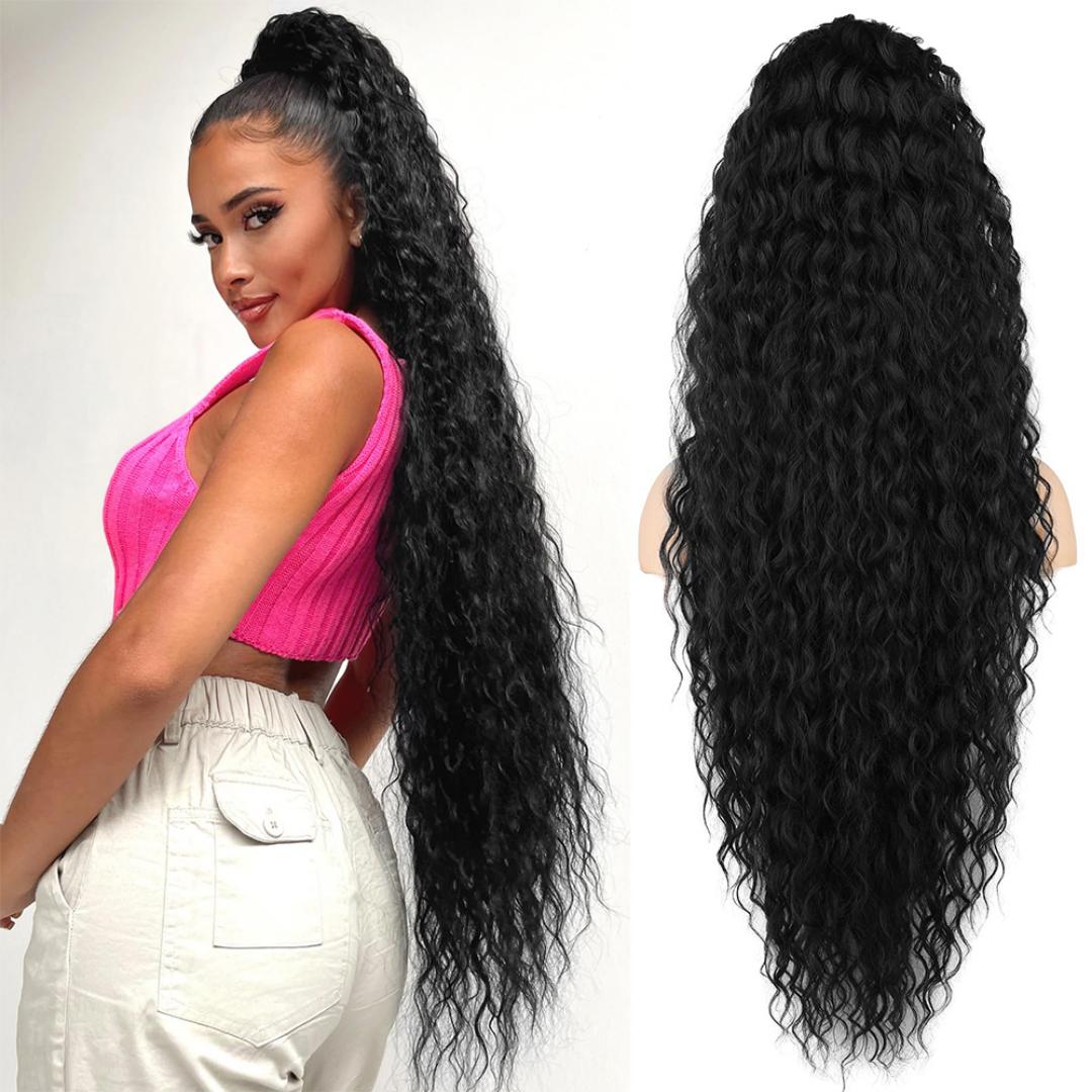 water wave ponytail hair extensions