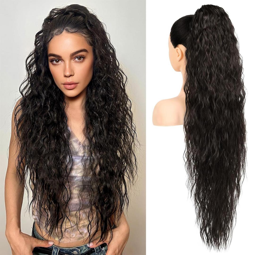 water wave ponytail hair extensions