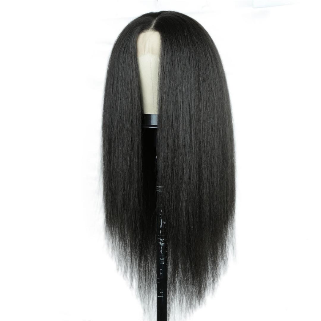 frontal closure wig semi human