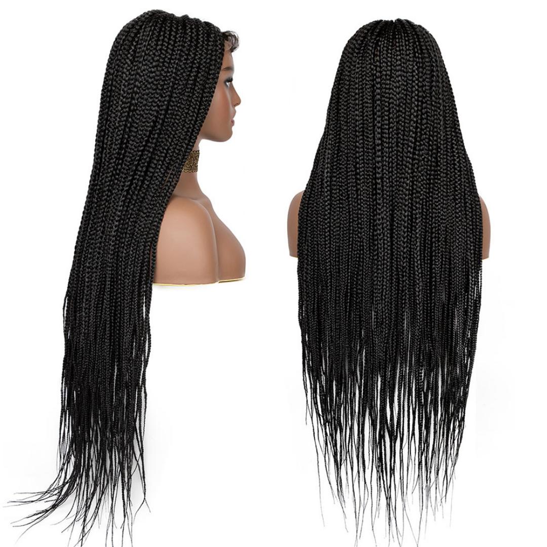 braided  frontal wigs with pure human  baby hairs as shown in the picture