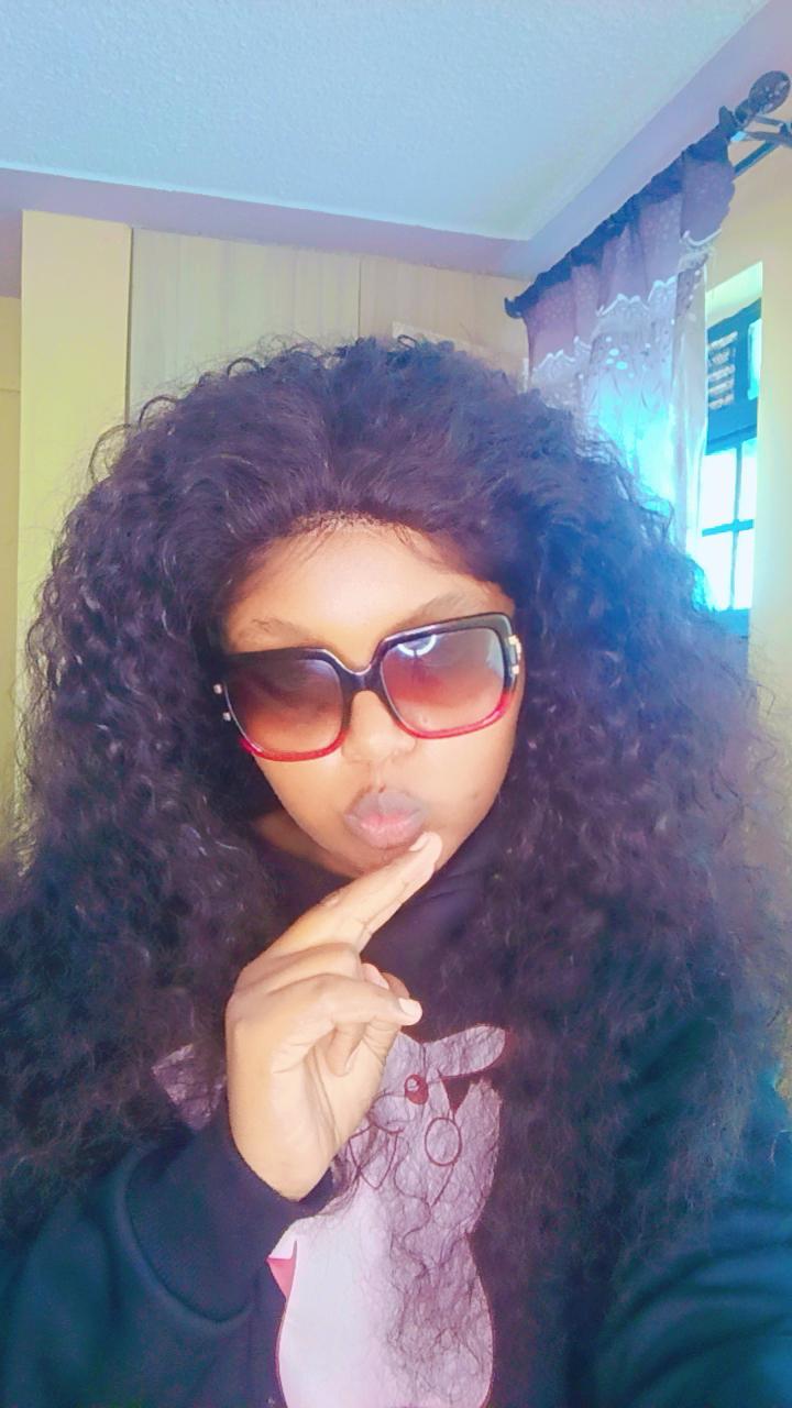 water  wave human  hair blend  wig frontal