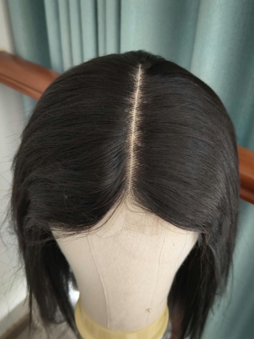 frontal semi human wig  with baby hairs
