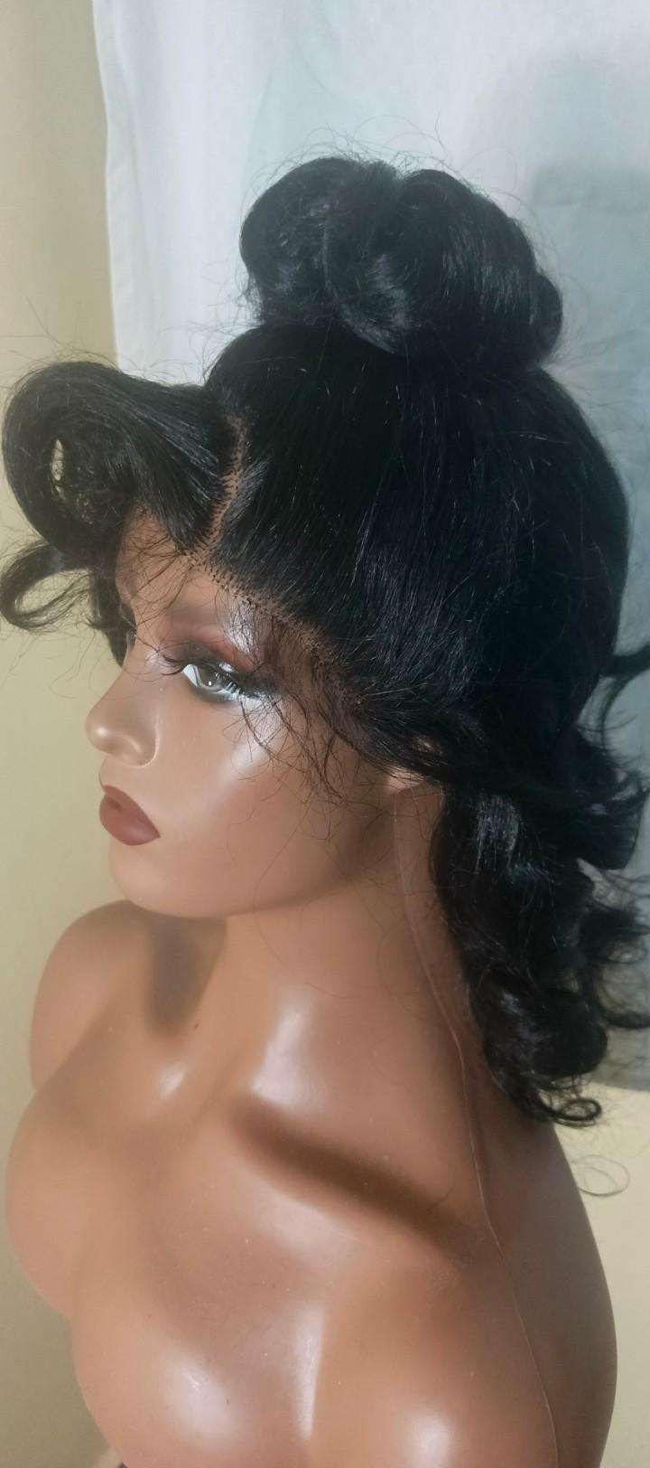 full frontal semi. human wig as per the picture