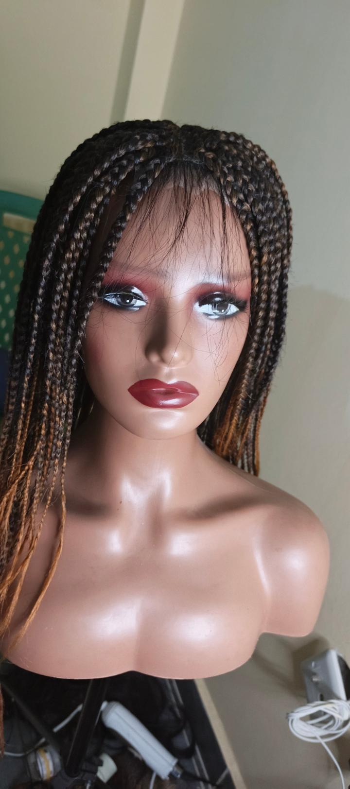 braided closure wigs with baby hairs as the picture