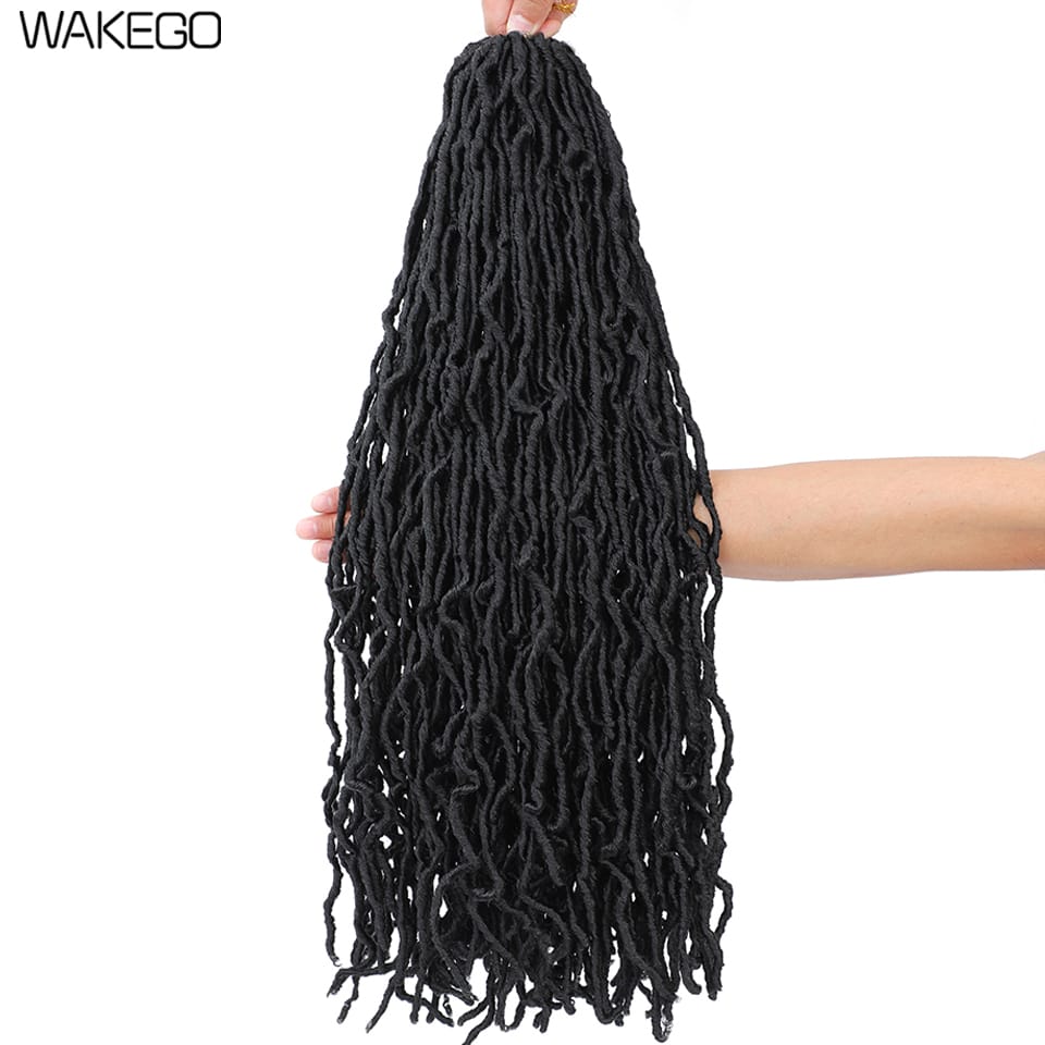 Soft Locs Crochet Hair Whole Strand No Extended Long New Faux Locs Pre-looped Super Lightweight Synthetic Crochet Hair Braids For Black Women