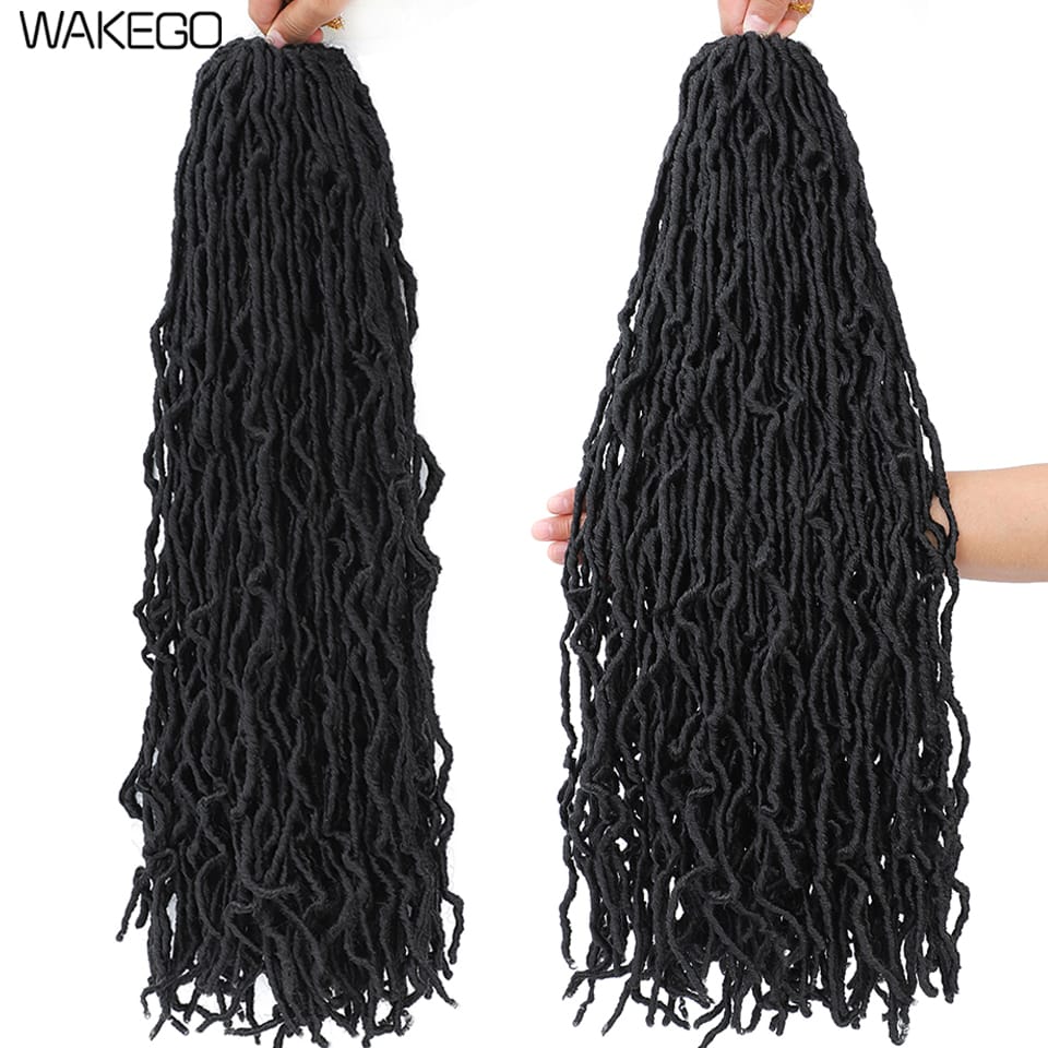 Soft Locs Crochet Hair Whole Strand No Extended Long New Faux Locs Pre-looped Super Lightweight Synthetic Crochet Hair Braids For Black Women