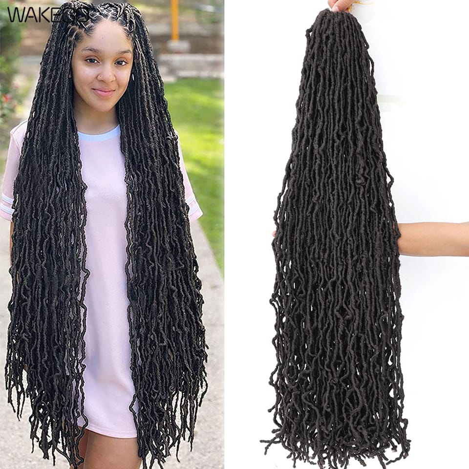 Soft Locs Crochet Hair Whole Strand No Extended Long New Faux Locs Pre-looped Super Lightweight Synthetic Crochet Hair Braids For Black Women