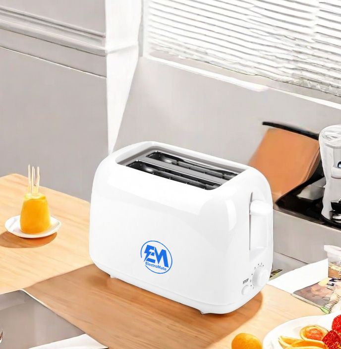 ElectroMate Toaster 2-Slice Pop-Up Bread Oven and Sandwich Maker – Perfect for Quick Breakfasts