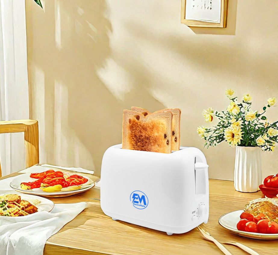 ElectroMate Toaster 2-Slice Pop-Up Bread Oven and Sandwich Maker – Perfect for Quick Breakfasts