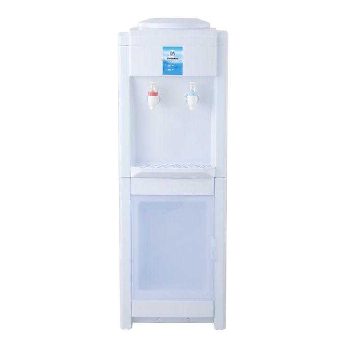 ElectroMate Water Dispenser with Hot and Normal Water – Standing Design with Storage Cabinet, Perfect for Home or Office Use