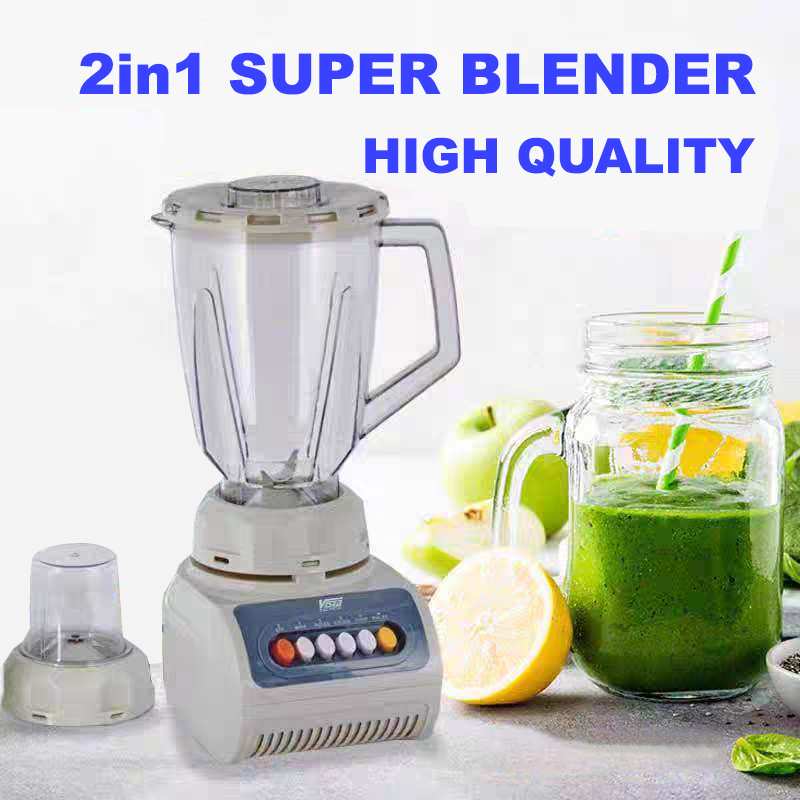 Blender 2-in-1 ElectroMate 1.5L Blender Classic Juicer & Grinder with Multifunctional Jug, Bottle, and Garlic Processor