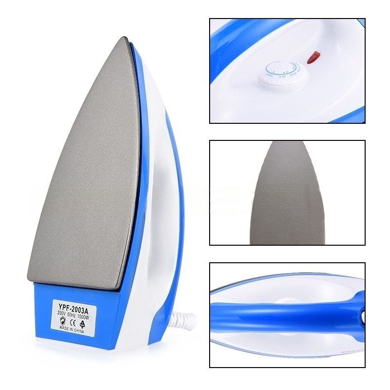 ElectroMate Dry Iron Box 1000W with 5-Gear Temperature Control – Lightweight, Non-Stick Soleplate for Fast & Efficient Ironing