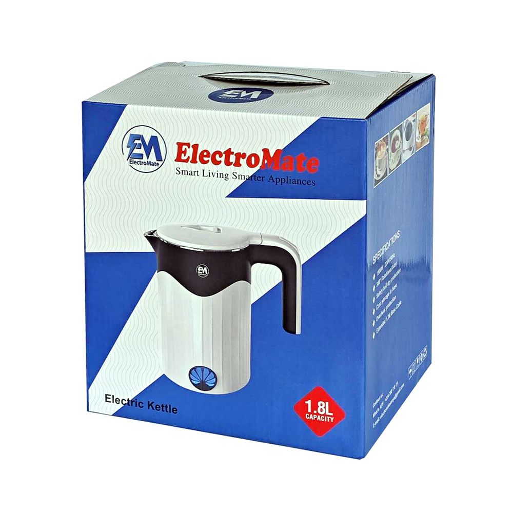 Kettle 1.8L ElectroMate Electric Kettle Electric Jug Heater for Boiling Water – Fast Heating, Ideal for Kitchen Use