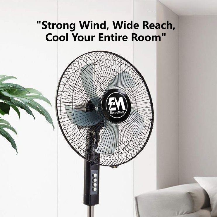 16 Inch Stand Fan -5 Blades 3 Speed Powerful motor Fan Electric Floor Fan Cooling Fan Cooler Floor Fan