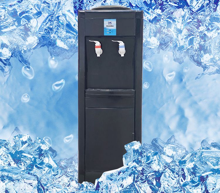 ElectroMate Water Dispenser with Hot and Normal Water – Standing Design with Storage Cabinet, Perfect for Home or Office Use