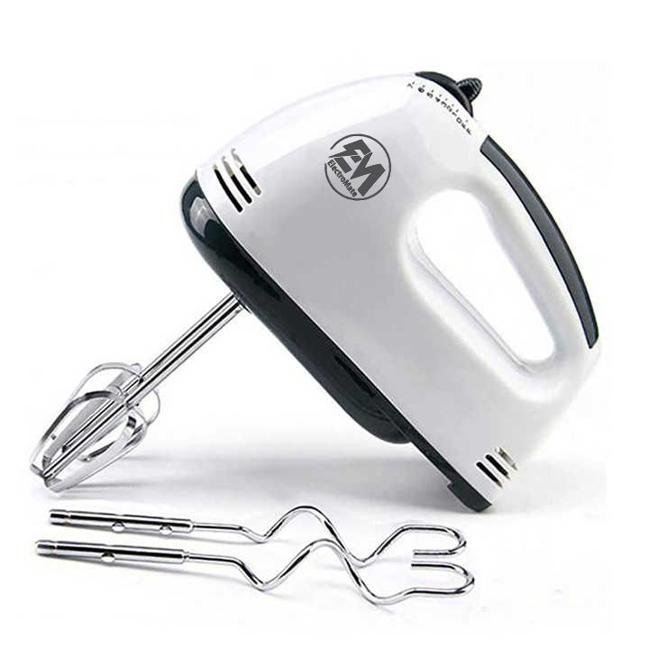 Hand Mixer Whisk Egg Beater Food Stirrer Grinder Blender Kitchenware Kitchen Tools Utensils Cooking Machine Cookware White