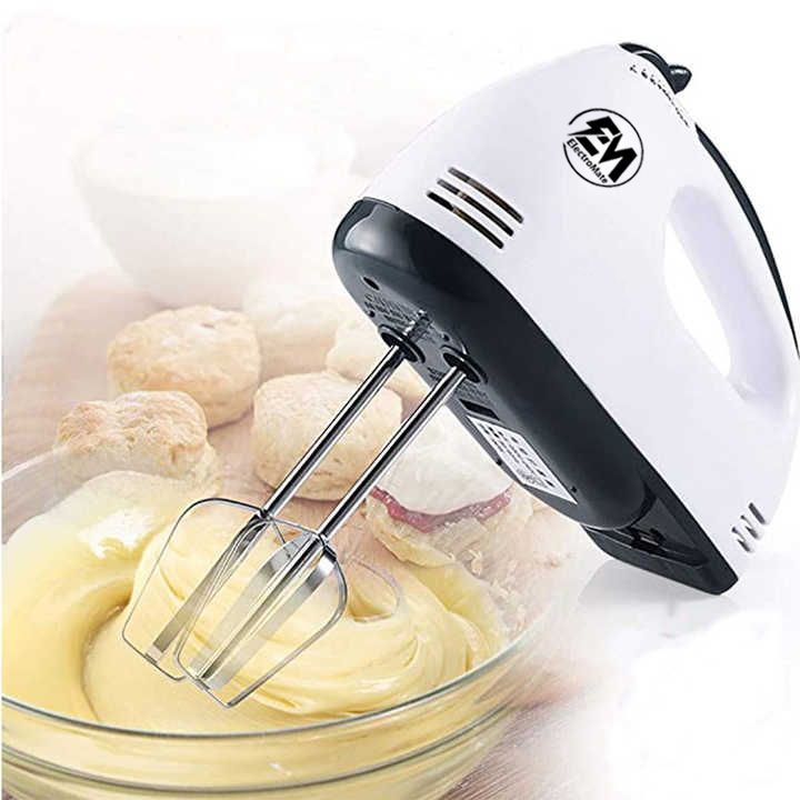 Hand Mixer Whisk Egg Beater Food Stirrer Grinder Blender Kitchenware Kitchen Tools Utensils Cooking Machine Cookware White