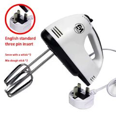 EM Hand Mixer Whisk Egg Beater Food Stirrer Grinder Blender Kitchenware Kitchen Tools Utensils Cooking Machine Cookware White  ElectroMate