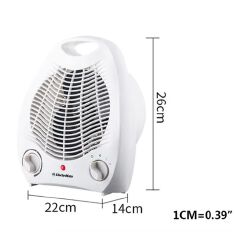 EM Quartz Heater Electric Fan Heater Portable Electric Room Heater or Warmer Fan Keep your Room Warm with Automatic Temperature Control ElectroMate