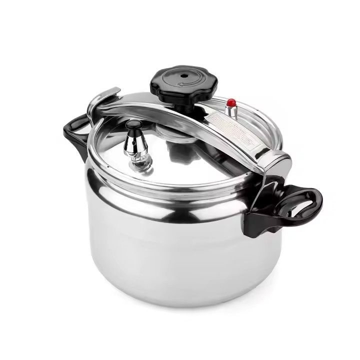 EM 5L Thickened Aluminum Pressure Cooker ,Large Capacity Pressure Cooker for Gas Stove , Explosion Proof Pressure Canner with Easy Lock Lid, Fast Cooking Cookware