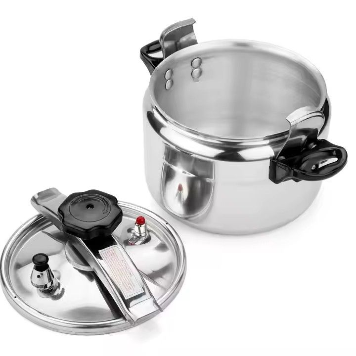 EM 5L Thickened Aluminum Pressure Cooker ,Large Capacity Pressure Cooker for Gas Stove , Explosion Proof Pressure Canner with Easy Lock Lid, Fast Cooking Cookware