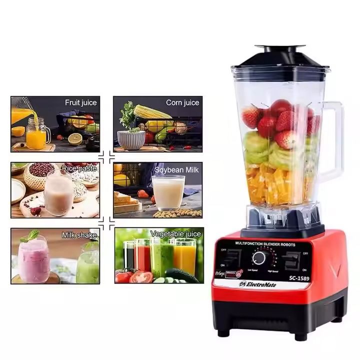 EM Heavy Duty Commercial Pro Blender + Grinder Jar COMMERCIAL HEAVY DUTY Blender High speed for easy operations Sharp. 2L large capacity DURABLE BD05