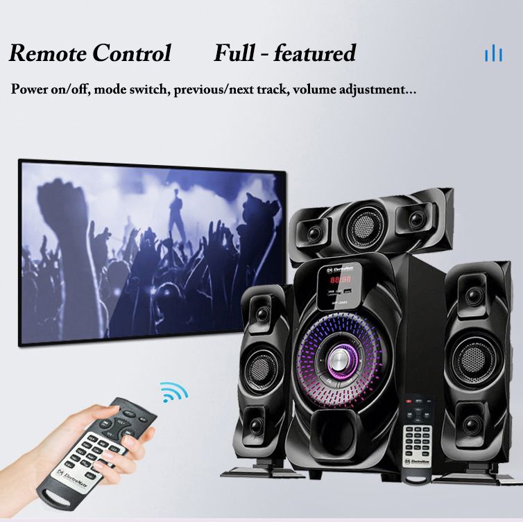 EM 3.1CH Speaker System woofer Subwoofer Multimedia 18000W PMPO Black 40W+10W×3 WF-3003