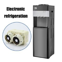 EM Top load Water Dispenser with Hot and Cold and Normal Water – Standing Design with Storage Cabinet, Perfect for Home or Office Use Black water dispenser  ElectroMate WD06