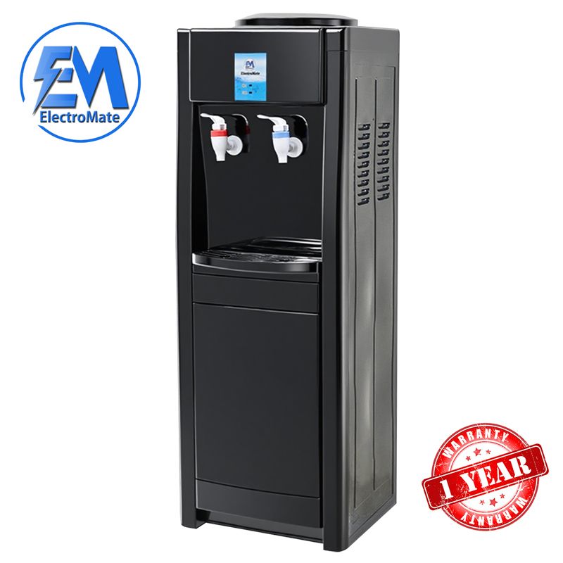 EM Water Dispenser with Hot and Normal Water – Standing Design with Storage Cabinet, Perfect for Home or Office Use  ElectroMate