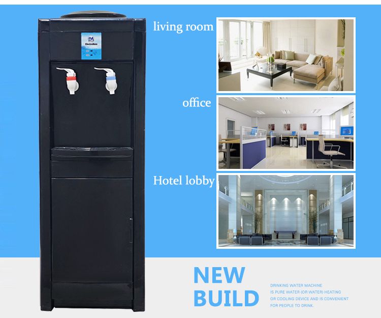 EM Water Dispenser with Hot and Normal Water – Standing Design with Storage Cabinet, Perfect for Home or Office Use  ElectroMate