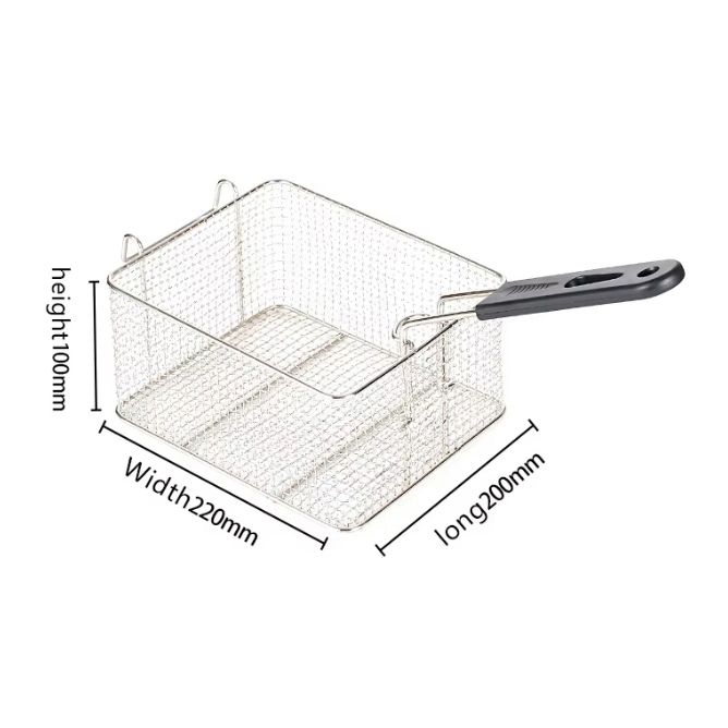 EM 6L / 12L Single Commercial Electric Deep Fryer Stainless Steel Cookware Silver ElectroMate EF01