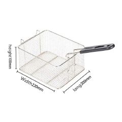 EM 6L Single Commercial Electric Deep Fryer Stainless Steel Cookware Silver ElectroMate EF01